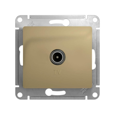 Оконечная розетка TV Systeme Electric GLOSSA 1DB, ТИТАН