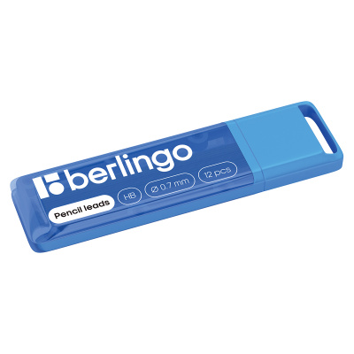 Грифели для механических карандашей Berlingo, 12шт., 0,7мм, HB