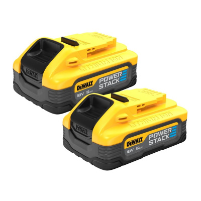 Аккумулятор DEWALT POWERSTACK DCBP518H2, Li-Ion, 18В, 5Ач, 2шт.