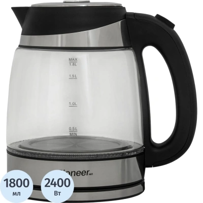 Чайник Pioneer KE800G, 2400 Вт. Объем: 1.8 л