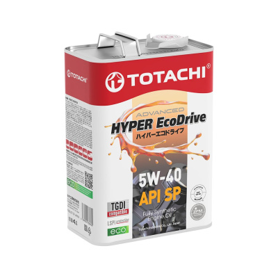 Масло моторное TOTACHI HYPER Ecodrive Fully Synthetic SP/SN PLUS 5W-40 4л E1504
