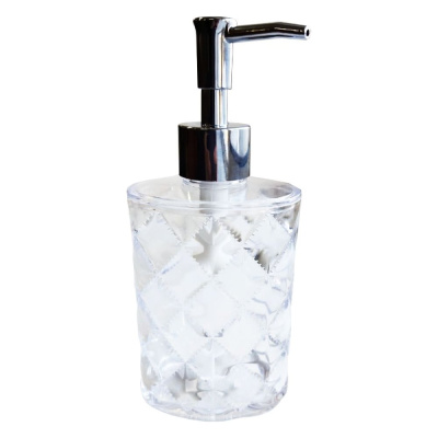 Дозатор для жидкого мыла Delphinium коллекция Ice, пластик