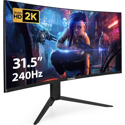 Монитор ExeGate изогнутый игровой 240 Гц 32" Combat EC3207TA VA Curved R1500 LED Grade A+, 2K, 2560x1440 240Гц WQHD