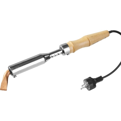 Паяльник Stayer с деревянной рукояткой и долговечным жалом MASTER MAXTerm 150 Вт клин