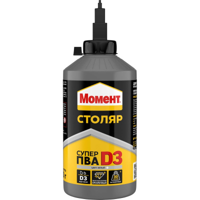 Супер клей ПВА МОМЕНТ Столяр D3 750 г