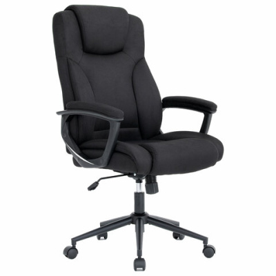 Кресло BRABIX PREMIUM "Adagio EX-551", ткань, пятилучие металл, черное, 532938