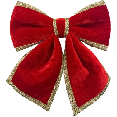 Бант из полиэстера, красный, 23х20х10см,96583