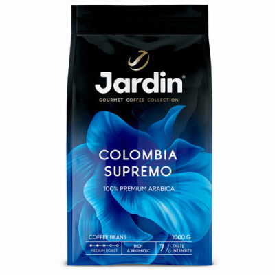 Кофе Jardin Colombia supremo в зернах, 1кг, 0605-06
