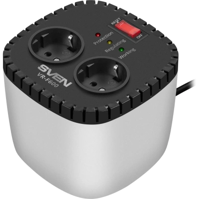 Стабилизатор напряжения SVEN VR-F600 (200Вт,Входное 170-280В, 2xEURO)