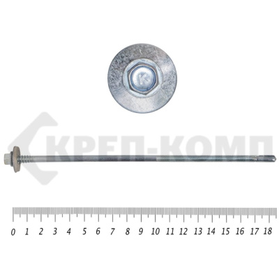Саморез для сендвич-панелей КРЕП-КОМП 6,3/5,5х185, 50 шт. сспк185мф