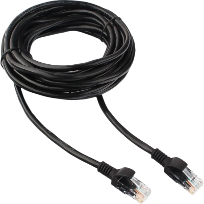 Патч-корд UTP Cablexpert PP12-5M/BK кат.5e, 5м, чёрный