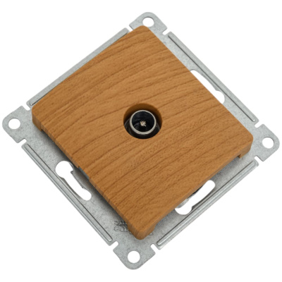 Оконечная розетка TV Systeme Electric GLOSSA 1DB, ДЕРЕВО ДУБ