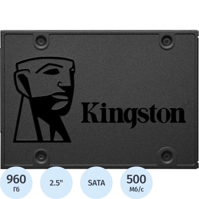 SSD накопитель Kingston A400 960GB 2.5 SATA 3D TLC(SA400S37/960G)