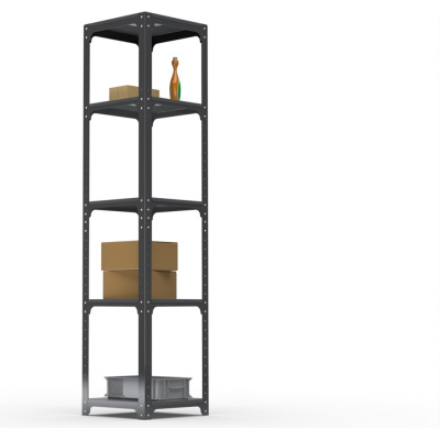 Стеллаж Kit Comfort 1800х400х400 5-ть полок (Серый) /