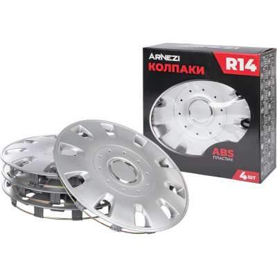 Колпаки Arnezi R14 Maffei 4шт (серебристые) ABS-пластик