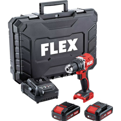 Аккумуляторный ударная дрель шуруповерт FLEX PD 2G 18.0 ec LD/2.5 set