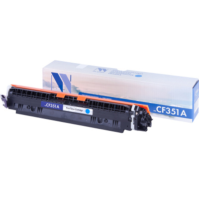 Картридж лазерный NV PRINT (NV-CF351A) для HP LJ M176n/ M177fw, голубой, ресурс 1000 страниц