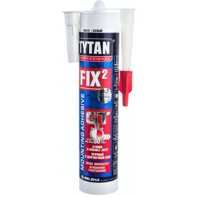 Монтажный клей TYTAN PROFESSIONAL Fix2 GT гибридный с мгновенным начальным схватыванием, 290 мл