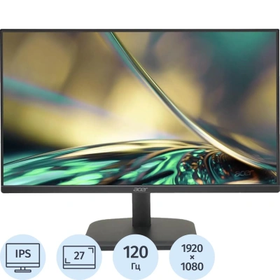 Монитор Acer (UM.HS2CD.001)27/FHD/IPS/120Hz/250cd/1ms/HDMI/VGA