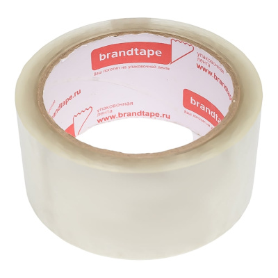 Упаковочная клейкая лента Brandtape прозрачная 48мм х 66м, 38 мкм упаковка 6 шт.