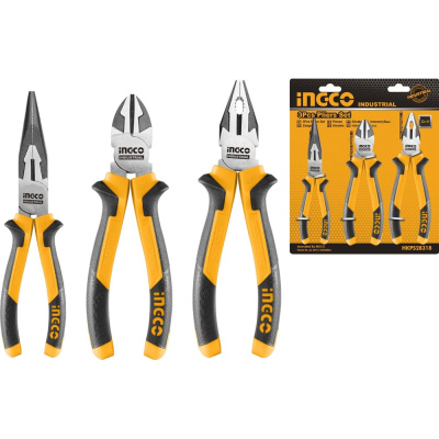 Набор шарнирно-губцевого инструмента INGCO, 3 предмета, INDUSTRIAL