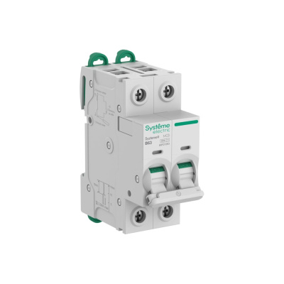 Автоматический выключатель (АВ) Systeme Electric Systeme9 хар-ка B, 63 A, 2 P, 6 kA, 400 В