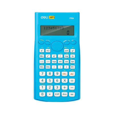 Калькулятор научный (ЕГЭ) Deli E1710A,10-р,2 стр,240 ф.,бат.,162х84мм,син
