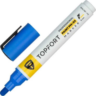 Маркер лаковый Topfort Paint 6 мм синий
