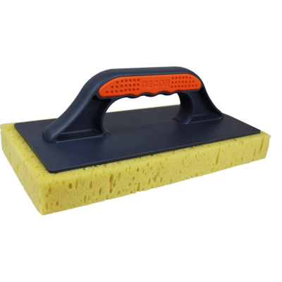Терка DECOR 670-004 крупнопористый бежевый поролон, 280x140 мм