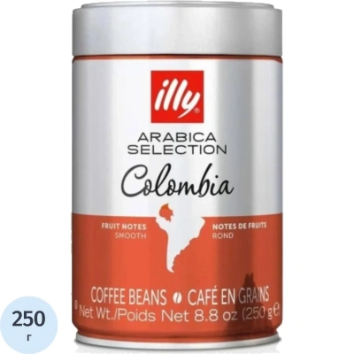 Кофе в зёрнах illy Colombia 250 г ж/б
