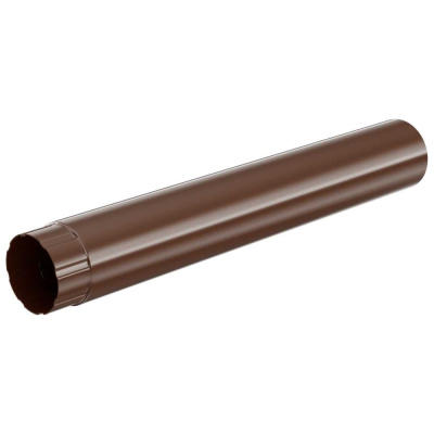 Труба водосточная МЕТАЛЛИК и КО 100x3000, цинк, 0.50 (RAL 8017)