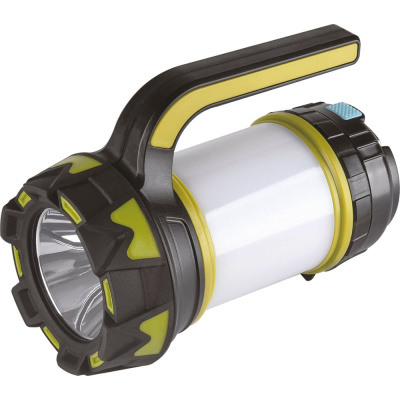 Фонарь Camelion LED5124 аккумуляторный, черный/зеленый, USB2.0, Micro USB, Powerbank, 5Вт, 4,4 А-ч, пластик, коробка