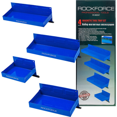 Лотки-держатели на магнитах от бренда ROCKFORCE — это удобный органайзер для хранения метизов, болтов