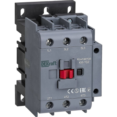 Контактор серии КМ-102 Dekraft3Pноминальный ток - 65 А (AC3