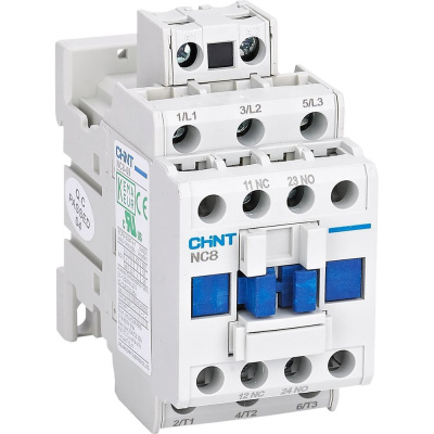 Контактор CHINT NC8-09/W 3P 9А AC/DC (24~60В) 1НО+1НЗ (R)