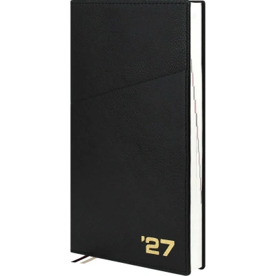 Ежедневник датированный 2027 ESCALADA А5+ (175x245 мм) 176 л черный 73441