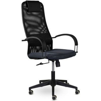 Кресло UTFC СН-601 Соло пластик SoloBL Ср S-0401/TW-01/Е11-к черное СН601СолоPL07 - стильная