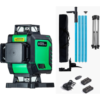 Комплект INSTRUMAX лазерный уровень GL 4-360 BAZA SET + штатив-штанга элевационный lp-300 в комплекте (2АКБ) IM0159_К2