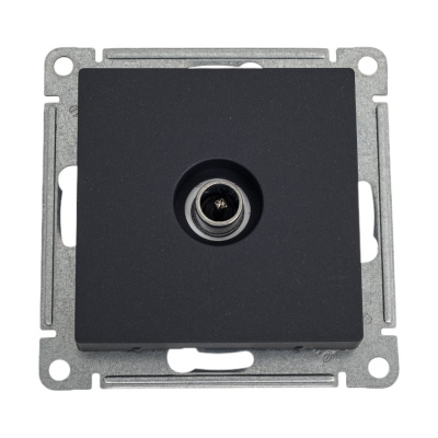 Оконечная tv розетка Systeme Electric Atlasdesign базальт 1db, механизм
