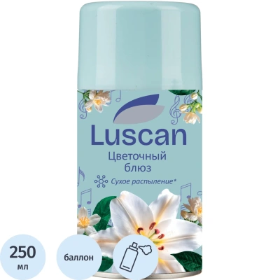 Баллон сменный для автоосвежителя Luscan 250мл Цветочный блюз сух распыл