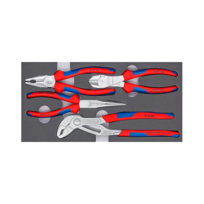 Набор ШГИ KNIPEX COBRA Basic Chrome 4 предмета