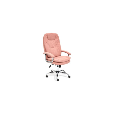 Кресло TetChair SOFTY LUX флок розовый 137