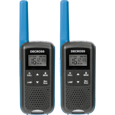 Комплект из двух радиостанций Decross DC63 Blue