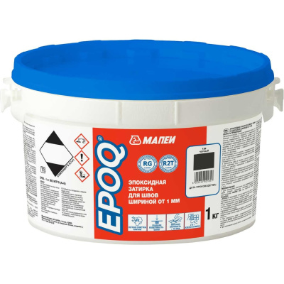 Затирка для швов EPOQ, МАПЕИ, цвет 120 Черный, 1кг