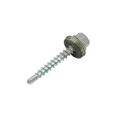 Кровельный саморез КРЕП-КОМП 4,8x35 RAL7004 серый 250 шт.