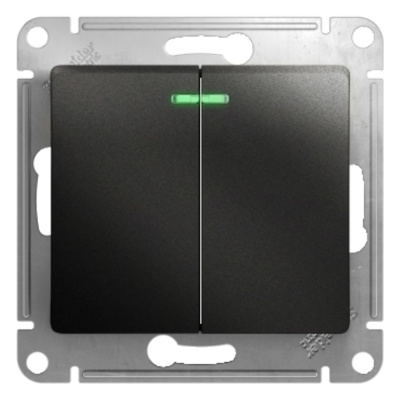Двухклавишный механизм выключателя Systeme Electric Glossa GSL000753