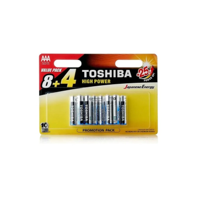 Элемент питания алкалиновый Toshiba LR03 12/card 4453