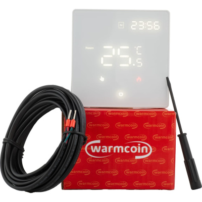 Терморегулятор программируемый с WiFi Warmcoin W500i SNOW W500_белый_WIFI