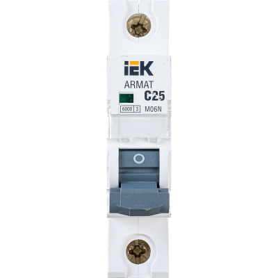 Автоматический выключатель IEK ARMAT M06N 1P C 25А