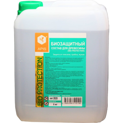 Биозащитный состав для древесины APIS bio protection канистра 5 кг